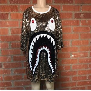 Bape like Sequins Monster Dress/Tee